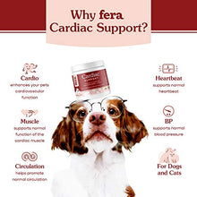 Load image into Gallery viewer, FERA PET ORGANICS Cardiac Support Cat and Dog Supplement with Taurine, L Carnitine, CoQ10, Vitamin E, and Hawthorn Berry, Cat and Dog Vitamins for Heart Health, 60 Capsules