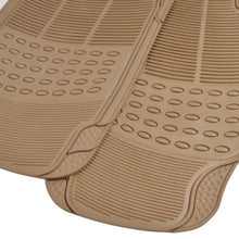 Load image into Gallery viewer, BDK Original ProLiner 3 Piece Heavy Duty Front & Rear Rubber Floor Mats for Car SUV Van & Truck, Beige - All Weather Floor Protection Fits Most Vehicles