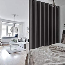 Load image into Gallery viewer, MIULEE Grey Blackout Curtain for Living Room Sliding Glass Door Vertical Blind for Room Darkening Extra Wide Window Drapes Grommet Top Room Divider Panel for Bedroom/Patio 1 PC 100 x 84 Inch
