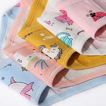 Load image into Gallery viewer, Girls' Cotton Brief Breathable Toddler Panties Kids Assorted Underwears (2-3T, Bssorted B16)