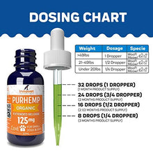 Load image into Gallery viewer, Innovet Pet Products - PurHemp+ Hemp Oil for Dogs and Cats: 100% Organic Natural Calming Drops - Anxiety Support - Hip and Joint Health - Pain Relief for Pets: Made in The USA (125mg PurHemp+)