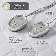 Load image into Gallery viewer, Premium Heated Mattress Pad King Size 78x80 | Quilted Cotton Heated Mattress Pad with 20 Heat Setting Dual Controller & Auto Shut Off | Relieve Sore Muscles/Joints