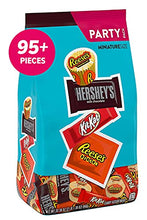 Load image into Gallery viewer, REESE'S, HERSHEY'S & KIT KAT® Miniatures Chocolate Assortment Candy, Bulk Candy, 33.38 oz Bag (93 Pieces)