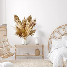 Load image into Gallery viewer, Dried Pampas Grass Decor - 40 Pcs Natural Pompas Floral/ Dried Pompous Grass Boho Plant for Flower Arrangements Wedding Home Decor(30 Pcs Brown Pampas Grass & 10 Pcs Beige Pampas Grass)