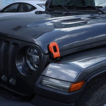 Load image into Gallery viewer, Hoolcar Hood Latch Lock Catch Brackets Cover for 2018-2021 Jeep Wrangler JL JLU & 2020-2021 Gladiator JT, Orange
