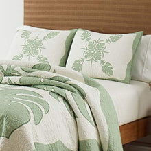 Load image into Gallery viewer, Tommy Bahama | Molokai Collection | Quilt-100% Cotton, Reversible, Soft & Breathable Bedding, Pre-Washed for Added Softness, King, Mint Green