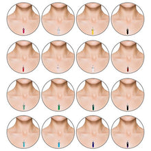 Load image into Gallery viewer, Bullet Shape Gemstone Pendant Hexagonal Chakra Crystal Pointed Quartz Pendants Artificial Stone with Storage Bag (16 Pieces)