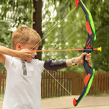 Load image into Gallery viewer, TEMI Kids Bow and Arrow Set - LED Light Up Archery Toy Set with 10 Suction Cup Arrows, Target & Quiver, Indoor and Outdoor Toys for Children Boys Girls