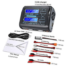 Load image into Gallery viewer, LiPo Battery Charger Dual RC LiPo Charger AC150W DC240W 10A C240 Balance Battery Chargers Discharger for 1-6S LiPo Li-ion Life LiHV 1-15S NiCd NiMH PB Smart Battery RC Car