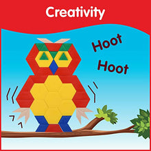 Load image into Gallery viewer, edxeducation Plastic Pattern Blocks - Set of 250 - Early Geometry Skills - Math Manipulative for Shape Recognition, Symmetry, Patterning and Fractions - Ages 4+