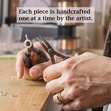 Load image into Gallery viewer, Simple Royal Blue Lapis Lazuli Real Gemstone 925 Sterling Silver Dangle Earrings Dainty Artistic Jewelry Gift Idea for Minimalist Women