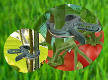 Load image into Gallery viewer, Ram-Pro 40 Piece Green Gentle Gardening Plant & Flower Lever Loop Gripper Clips, Tool for Supporting or Straightening Plant Stems, Stalks, and Vines, Garden Clips