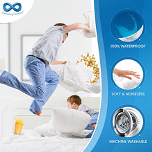 Load image into Gallery viewer, Everlasting Comfort Waterproof Pillow Protectors Standard Size, 2-Pack - Zippered Design to Prevent Bedbugs, Dust Mites and Allergens - Hypoallergenic Pillow Case Cover - Set of 2, White