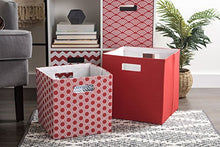 Load image into Gallery viewer, DII Hard Sided Collapsible Fabric Storage Container for Nursery, Offices, & Home Organization, (13x13x13") - Solid Rust