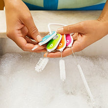 Load image into Gallery viewer, Munchkin Bottle and Cup Cleaning Brush 4 Piece Set with Key Ring