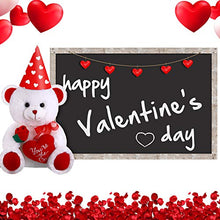 Load image into Gallery viewer, Plush Stuffed Animals 10 Inch Cute Plush Animals Holding Red Heart Soft Plush Toy for Valentine's Day, Wedding, Anniversary, Mother's Day, Birthday Present (Teddy Bear)