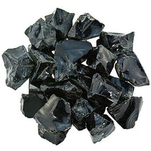 Load image into Gallery viewer, UFEEL 1lb Bulk Rough Black Obsidian Crystal - Large 1" Natural Raw Stones Crystal for Tumbling, Cabbing, Fountain Rocks, Decoration,Polishing, Wire Wrapping, Wicca & Reiki Healing Crystals