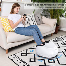 Load image into Gallery viewer, RENPHO Foot Massager Machine with Heat, Shiatsu Deep Kneading, Compression, Relieve Foot Discomforts from Plantar Fasciitis, Fits feet up to Men Size 12