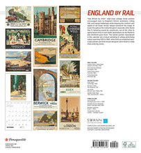 Load image into Gallery viewer, England by Rail 2022 Wall Calendar