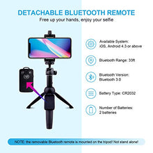 Load image into Gallery viewer, Selfie Stick Tripod Bluetooth, LATZZ 40 Inch Extendable Phone Tripod Monopod with Wireless Remote Shutter and Tripod Stand Compatible iPhone 11 Pro/Xs MAX/XR/X/8/8P/7/7P/Galaxy Note 8/S10/S9+/S9, More