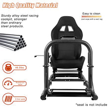 Load image into Gallery viewer, Marada Racing Simulator Cockpit Super Stable Racing Wheel Frame Adjustable Support for Logitech G25 G27 G29 G920 T500/FANTEC T3PA/TGT/Thrustmaster CSL dd/Wheel, Shifters,Seat and Pedals Not Include