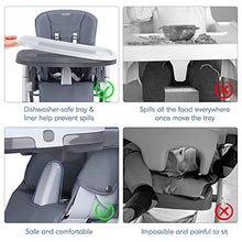 Load image into Gallery viewer, Onasti 7 in 1 High Chair | Converts to Dining Booster Seat with Easy Cleanup Features, Grows with Child with 7 Modes, Ultra Compact High Chair, Ambiance Grey
