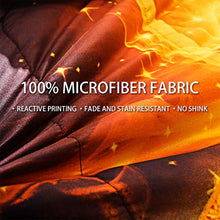 Load image into Gallery viewer, JQinHome Full 3-Piece Basketball and Fire Comforter Sets - Sports Themed - All-Season Down Alternative Quilted Duvet - Reversible Design - Includes 1 Comforter, 2 Pillow Shams