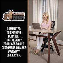 Load image into Gallery viewer, Gorilla Grip Premium Polycarbonate Studded Chair Mat for Carpeted Floor, 48x36, Heavy Duty, Easy Glide Transparent Mats for Chairs, Good for Desks, Office and Home, Protects Floors, with Lip, Clear