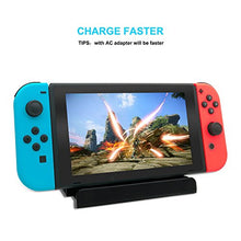 Load image into Gallery viewer, Charging Dock for Nintendo Switch and Switch Lite, USB Type C Charger Dock Station Cradle Stand for Nintendo Switch - Black