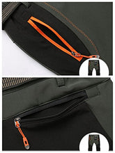 Load image into Gallery viewer, TBMPOY Men's Snow Ski Waterproof Fleece Lined Pants Outdoor Hiking Mountain Softshell with Belt 02 Thick Green XXL