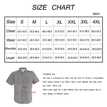 Load image into Gallery viewer, Tuna Men's UV UPF 50+ Sun Protection Soild Anti-Static Waterproof Breathable Fast Dry SPF Hiking Fishing Short Sleeve Shirts (2# XL Cool Grey)