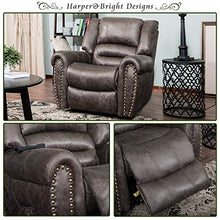 Load image into Gallery viewer, Harper&Bright Designs Smoky Brown Wilshire Series Heavy-Duty Power Lift Recliner Chair, Built-in Remote and 2 Castors,