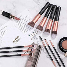 Load image into Gallery viewer, BS-MALL Makeup Brushes Premium Synthetic Foundation Powder Concealers Eye Shadows Makeup 14 Pcs Brush Set (Black Rose)