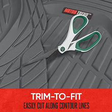 Load image into Gallery viewer, Motor Trend Original FlexTough Beige Rubber Car Floor Mats with Trunk Cargo Liner - All Weather Automotive Floor Mats, Heavy Duty Trim to Fit Design, Odorless Floor Liners for Cars Truck Van SUV