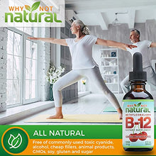 Load image into Gallery viewer, Organic Vitamin B12 Liquid - Sublingual Extra Strength 60 x 5000 mcg Drops, Methylcobalamin, Natural Cherry Flavor, Vegan, Maximize Absorption and Energy