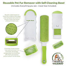 Load image into Gallery viewer, Valerio Pet Hair Remover Brush - Lint Brush - Fur Remover - Fur & Lint Removal - Dog & Cat Hair Remover - Double-Sided Brush with Self-Cleaning Base - for Furniture Clothing Car Seat