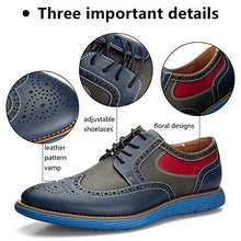 Load image into Gallery viewer, Meijiana Men's Oxford Shoes Dress Shoes Men's Lightweight lace-up Fashion Shoes