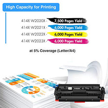 Load image into Gallery viewer, True Image Compatible Toner Cartridge Replacement for HP 414X W2020X 414A HP Color Laserjet Pro MFP M479fdw M454dw M454dn M479fdn Printer Toner High Yield (Black Cyan Yellow Magenta, 4-Pack)