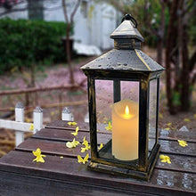 Load image into Gallery viewer, Flickering Flameless Candles Waterproof Outdoor Candles Battery Operated Candles with Remote Cycling 24 Hours Timer(D: 3.25"x H: 4"5"6")LED Candles Plastic Pack of 3 Large Pillar Candles