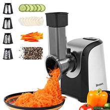 Load image into Gallery viewer, Salad Shooter Electric Spiralizer Vegetable Slicer Shredder Vegetable Cutter Cheese Grater for Home Kitchen Use with 4 Stainless Steel Rotary Blades(US Stock)