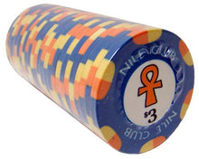 Load image into Gallery viewer, Brybelly Nile Club Casino Grade Ceramic 10-Gram Poker Chip – Pack of 50 ($3)