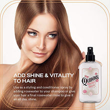 Load image into Gallery viewer, Quinn’s Facial Toner Mist with Pure Rosewater. Alcohol Free Moisturizer and Skincare for Face, Hair and More. 8 Ounce.