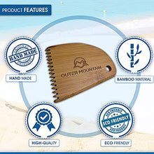 Load image into Gallery viewer, Outer Mountain Surfboard Wax Comb - Bamboo Surfboard Wax Scraper & Surf Wax Remover - Surfer Gift