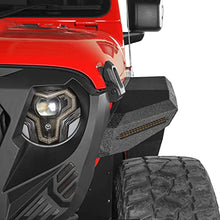 Load image into Gallery viewer, Hooke Road JL/JT Rugged Front Fender Flares for 2018-2023 Jeep Wrangler JL & Gladiator JT (2PCS Flat Steel Fenders)