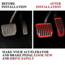 Load image into Gallery viewer, Winkter Tesla Model Y Accessories Anti-Slip Auto No Drilling Foot Pedal Brake and Gas Pedal Pad Fit for Tesla Model 3 Model Y 2017-2021 Accelerator Pedal Covers 2Pcs Red