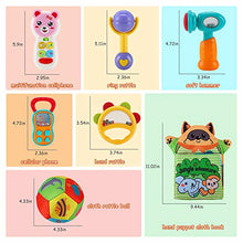 Load image into Gallery viewer, Earsam Baby Rattles and Teethers Set, Musical Phone Shaker Toy with Light for Infants, Early Educational Grab and Spin Rattles for Newborn Toddlers