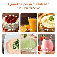 Load image into Gallery viewer, Baby Food Maker |6 in 1 Baby Food Processor nutribullet Baby Food Mill Bullet|Blender Grinder Steamer Warmer|Glass Bowl Auto Cleaning |Organic Healthy Multifunctional Machine for Infants Purees