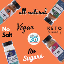 Load image into Gallery viewer, Global Spice Collection Gift Set - Nummy Nibbles World Traveler 4-Pack Herb, Spice & Seasoning Blends - No Salt, No Sugar, Whole30 Approved, Vegan , Keto, Paleo
