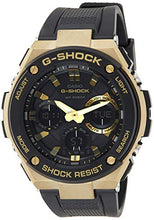 Load image into Gallery viewer, Casio G-Shock G-STEEL Series Solar Powered World Time Analog Digital Gold Black Resin Watch, GSTS100G-1A