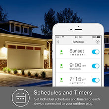 Load image into Gallery viewer, Kasa Outdoor Smart Plug, Smart Home Wi-Fi Outlet with 2 Sockets, IP64 Weather Resistance, Compatible with Alexa, Google Home & IFTTT, No Hub Required, ETL Certified(EP40)